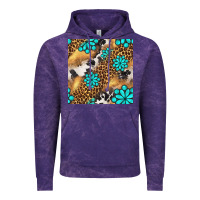 Cloud Purple western turquoise gemstone seamless pattern Vintage Hoodie - BundleAndBundleShop