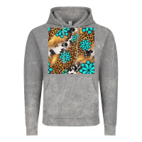 Cloud Rock western turquoise gemstone seamless pattern Vintage Hoodie - BundleAndBundleShop