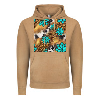Vintage Camel western turquoise gemstone seamless pattern Vintage Hoodie - BundleAndBundleShop
