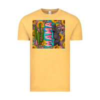 Vintage Mustard western mama with baby bear Vintage Tee - Artiststas