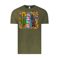 Vintage Olive western mama with baby bear Vintage Tee - Artiststas
