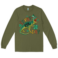 Army Green st patrex day Long Sleeve Tee - MaliasSmallBusiness