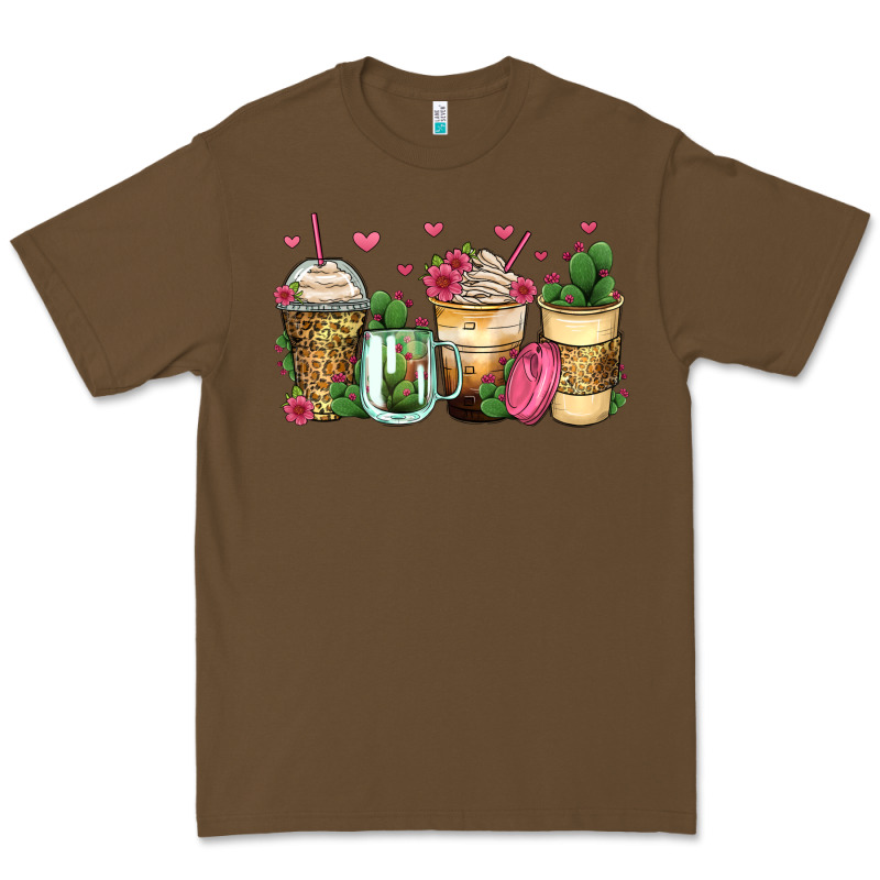 Cactus Coffee Cups Premium Tee by Zillion Design Studio | Teevron