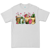 Dove Grey cactus coffee cups Premium Tee - Zillion Design Studio