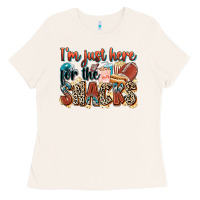 Bone i'm just here for the snacks american football Ladies Tee - Zillion Design Studio