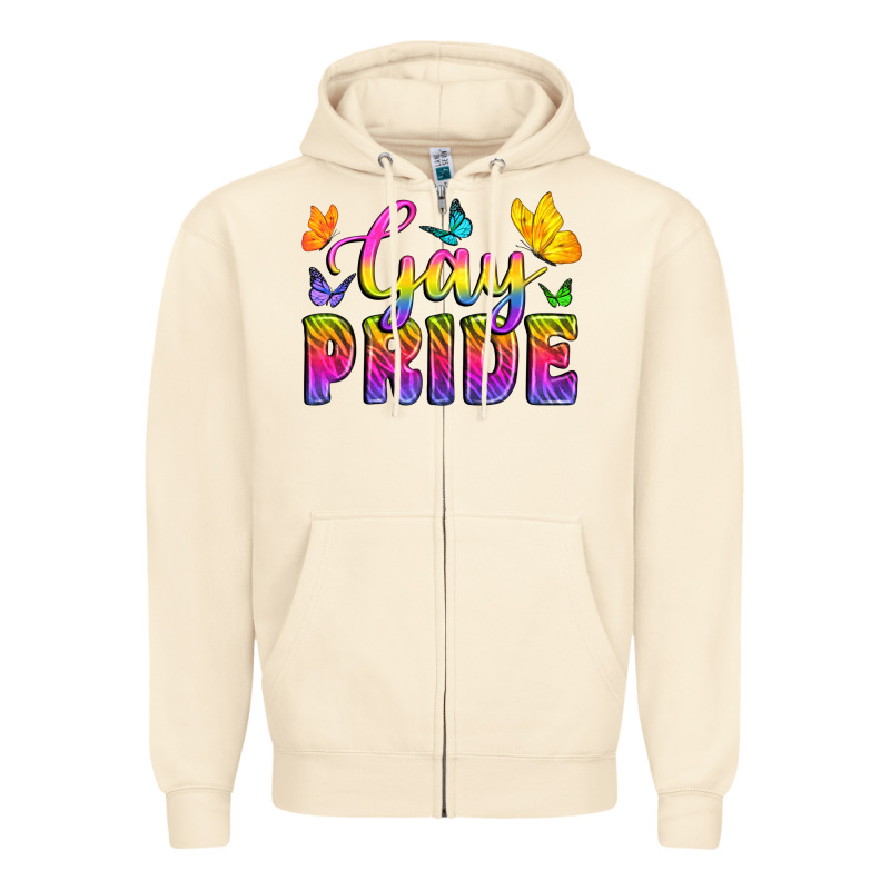 Gay Pride With Butterfly Zipper Hoodie by BundleAndBundleShop | Teevron