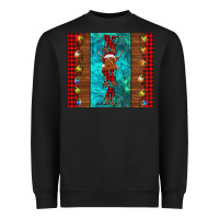 Black nana highland cow Christmas Heavyweight Sweatshirt - BarkalooDesign