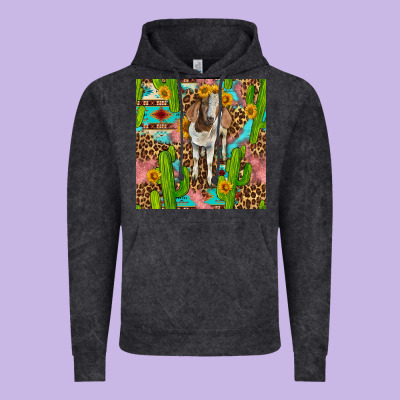 Western Boer Goat Seamless Pattern Vintage Hoodie Designed By Bundleandbundleshop