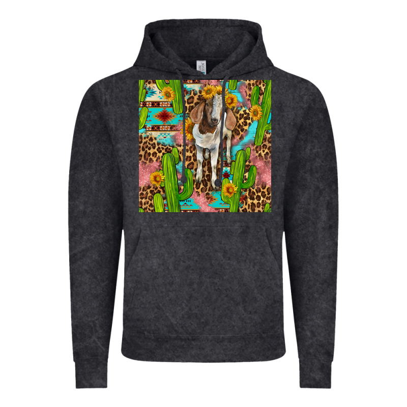 Western Boer Goat Seamless Pattern Vintage Hoodie by BundleAndBundleShop | Teevron