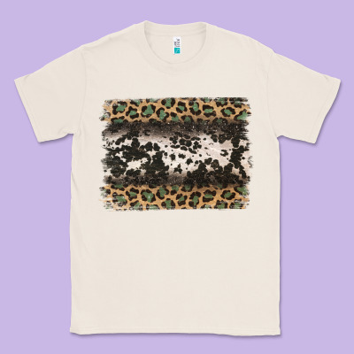 Leopard Cowhide Pattern Background Classic Tee Designed By Jasminsmagicworld