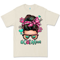 Bone cat mom messy bun Premium Tee - Zillion Design Studio