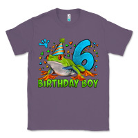 Lavender birthday boy frog age 6 Classic Tee - LillyAllenDesigns