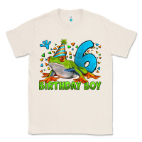 Natural birthday boy frog age 6 Classic Tee - LillyAllenDesigns