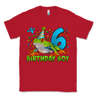 Red birthday boy frog age 6 Classic Tee - LillyAllenDesigns