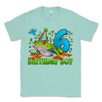 Seafoam birthday boy frog age 6 Classic Tee - LillyAllenDesigns