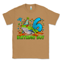 Toasted Coconut birthday boy frog age 6 Classic Tee - LillyAllenDesigns