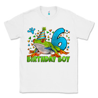 White birthday boy frog age 6 Classic Tee - LillyAllenDesigns