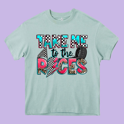 Take Me To The Races Heavy Core Tee Designed By Zillion Design Studio