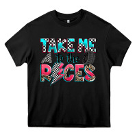 Black take me to the races Heavy Core Tee - Zillion Design Studio