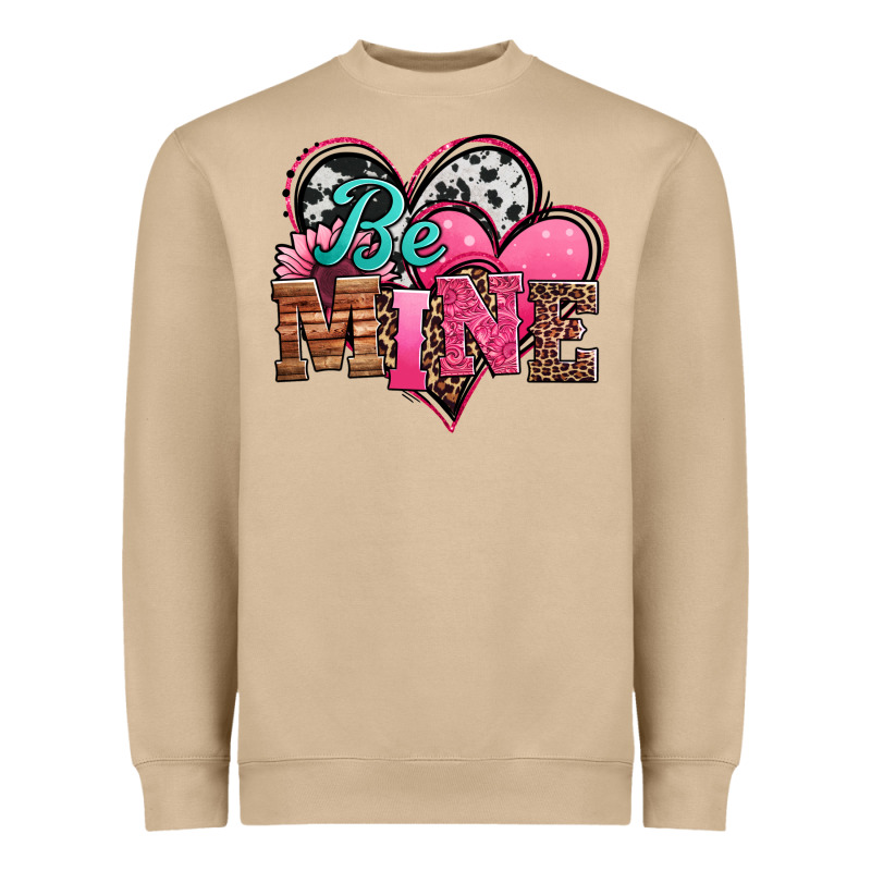 Valentines Day Western Hearts Be Mine Heavyweight Sweatshirt by Jasminsmagicworld | Teevron