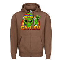 Gaylien Lgbtq Pride Zipper Hoodie | Teevron