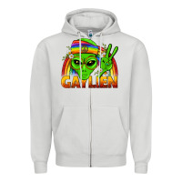 Dove Grey Gaylien LGBTQ Pride Zipper Hoodie - BundleAndBundleShop
