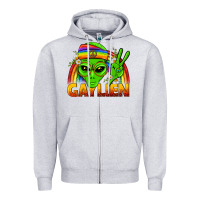 Heather Grey Gaylien LGBTQ Pride Zipper Hoodie - BundleAndBundleShop