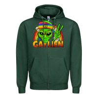 Sports Green Gaylien LGBTQ Pride Zipper Hoodie - BundleAndBundleShop