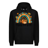 Black Happy Fall Y'all Premium Hoodie - texasbilliewilder