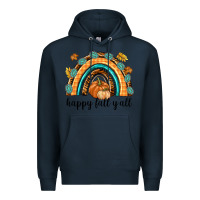 Navy Happy Fall Y'all Premium Hoodie - texasbilliewilder