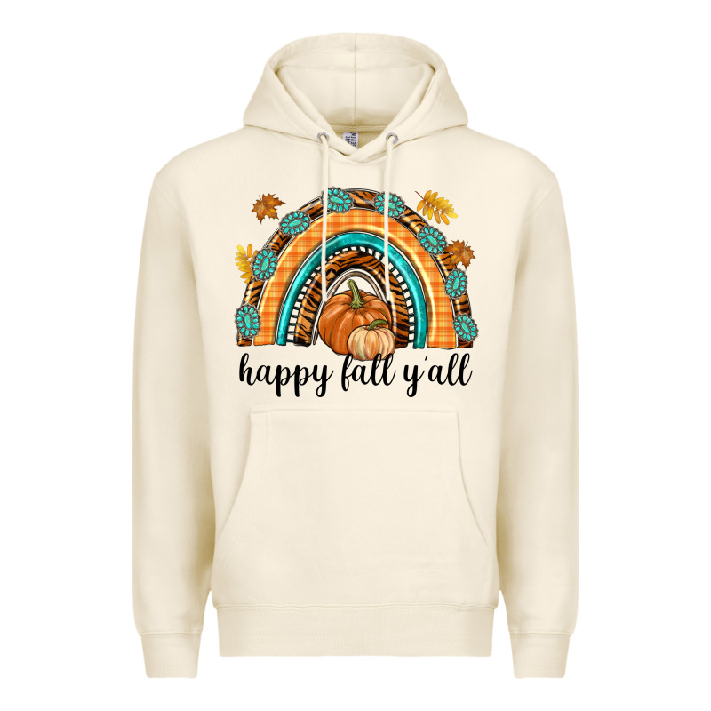 Happy Fall Y'all Premium Hoodie by texasbilliewilder | Teevron