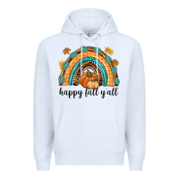 White Happy Fall Y'all Premium Hoodie - texasbilliewilder
