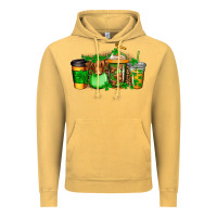 Vintage Mustard longhaired cow st patricks coffee Vintage Hoodie - Jasminsmagicworld