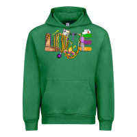 Emerald love nurse mardi gras Urban Hoodie - OliviaCreatesArt