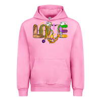 Fuchsia Pink love nurse mardi gras Urban Hoodie - OliviaCreatesArt