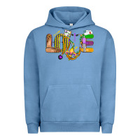 Pigment Pebble Blue love nurse mardi gras Urban Hoodie - OliviaCreatesArt