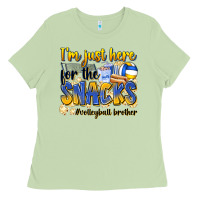 Matcha i'm just here for the snacks #volleyball brother Ladies Tee - Zillion Design Studio