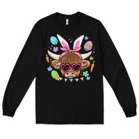 Black easter cow Long Sleeve Tee - MaliasSmallBusiness