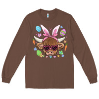 Chestnut easter cow Long Sleeve Tee - MaliasSmallBusiness