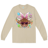 Mushroom easter cow Long Sleeve Tee - MaliasSmallBusiness