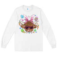 White easter cow Long Sleeve Tee - MaliasSmallBusiness