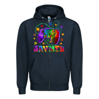 Navy Western Gaymer Zipper Hoodie - BundleAndBundleShop
