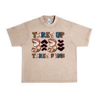 French Oak three up three down Urban Heavy Tee - AdoDesignShop