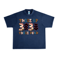 Navy three up three down Urban Heavy Tee - AdoDesignShop