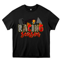 Black racing season Heavy Core Tee - Zillion Design Studio