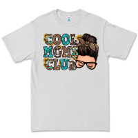 Dove Grey cool moms club messy bun Premium Tee - Zillion Design Studio