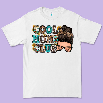 Cool Moms Club Messy Bun Premium Tee Designed By Zillion Design Studio
