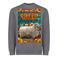 Storm Western Sheep Happens Sunflowers Heavyweight Sweatshirt - LillyAllenDesigns