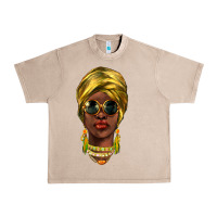 French Oak african woman Urban Heavy Tee - NancyCooperArtShop