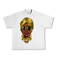 Lunar Rock african woman Urban Heavy Tee - NancyCooperArtShop